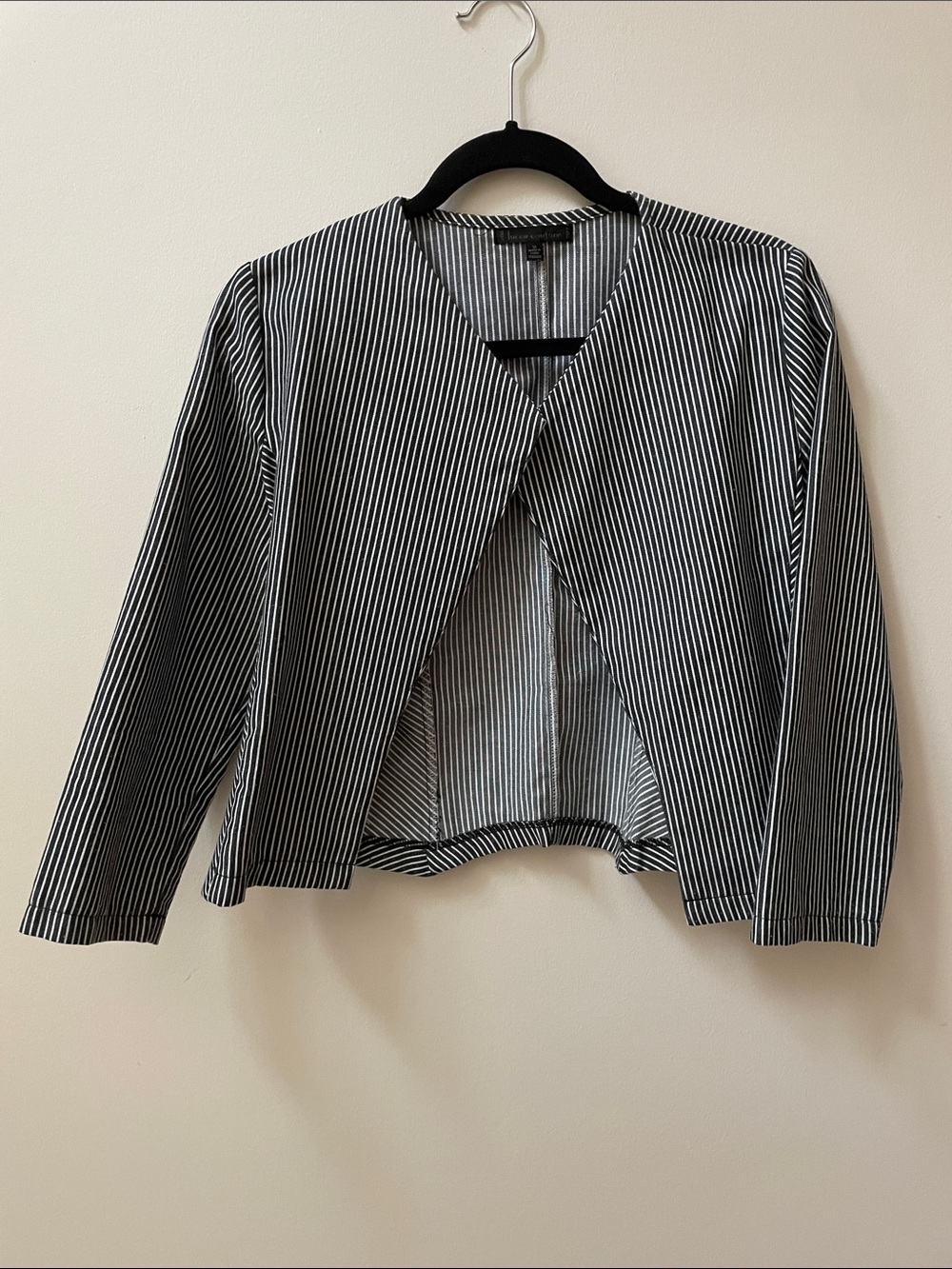 UO Lucca Couture Blue Striped Shrug Blazer